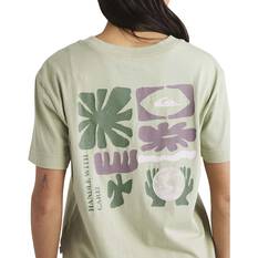Quiksilver Elements Short Sleeve Tee for Women, Sage, bcf_hi-res