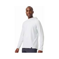 YETI® Men’s Hooded Ultra Lightweight Sunshirt, White, bcf_hi-res