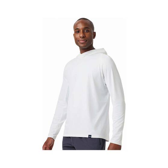 YETI® Men’s Hooded Ultra Lightweight Sunshirt, White, bcf_hi-res