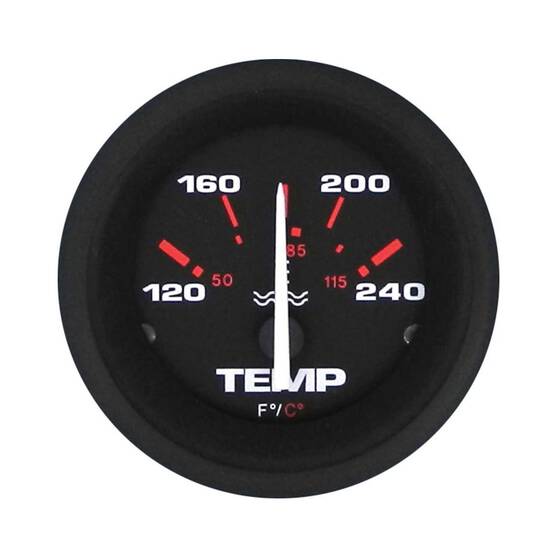 Veethree Black Amega Water Temperature Gauge, , bcf_hi-res