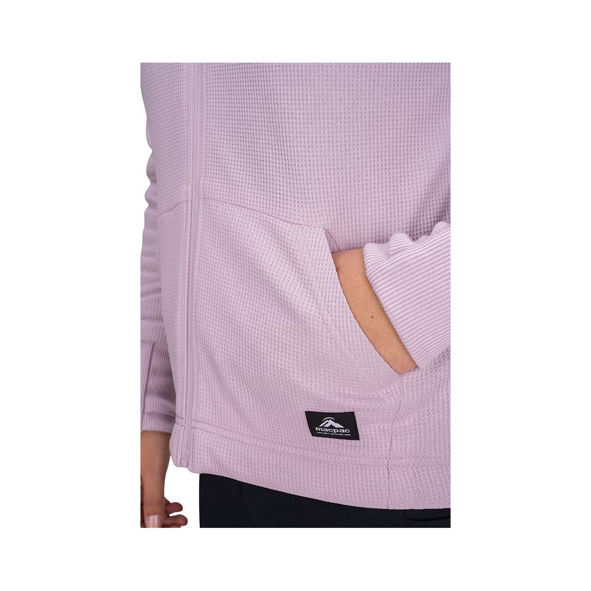 Macpac Women s Waffle Sherpa Hoodie Keepsake Lilac 8 BCF