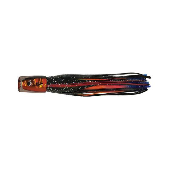 Bluewater Pop Skirted Trolling Lure 6in Red Mullet Dazzler, Red Mullet Dazzler, bcf_hi-res