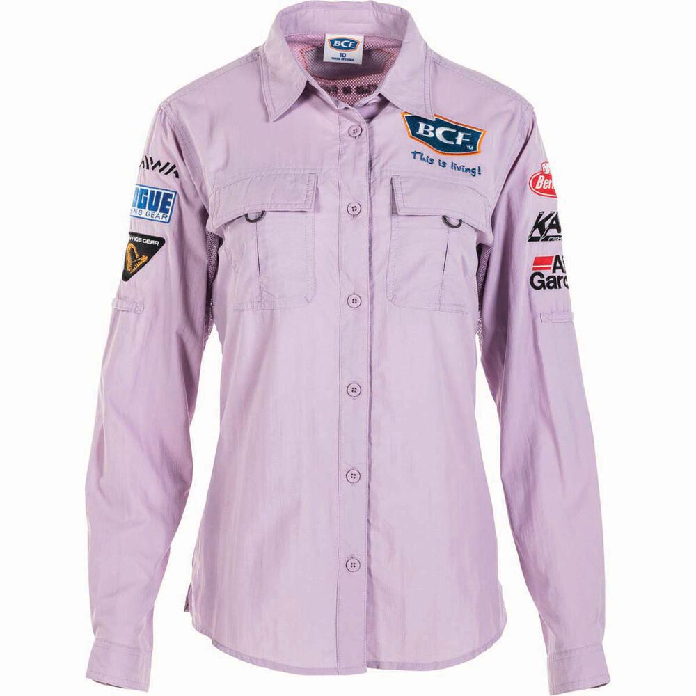 BCF Women's Long Sleeve Fishing Shirt Orchid / Purple 8 BCF