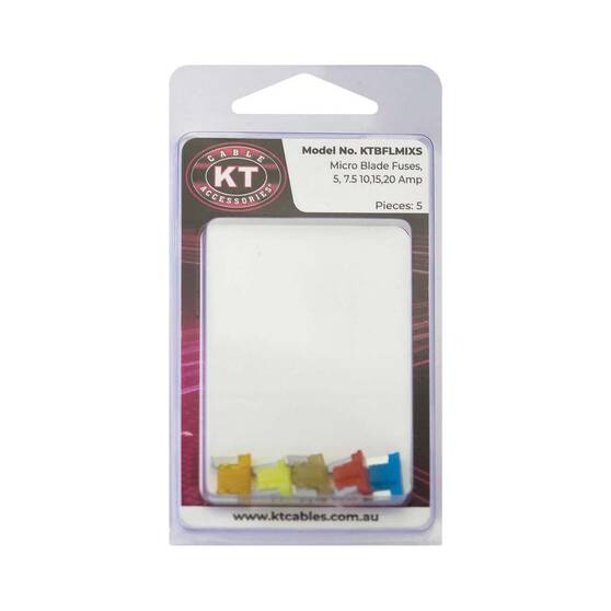 KT Cables Assorted Micro Blade Fuse 5 Pack, , bcf_hi-res