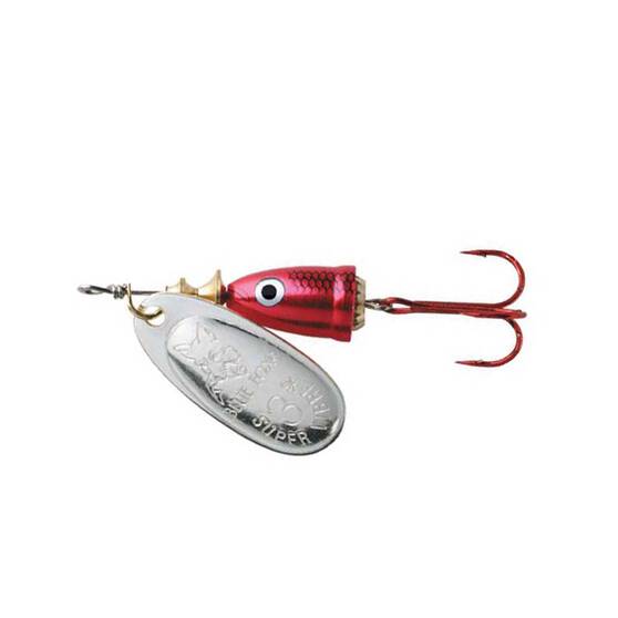 Blue Fox Vibrax Shad Spinner Lure Size 1 Red Silver, Red Silver, bcf_hi-res