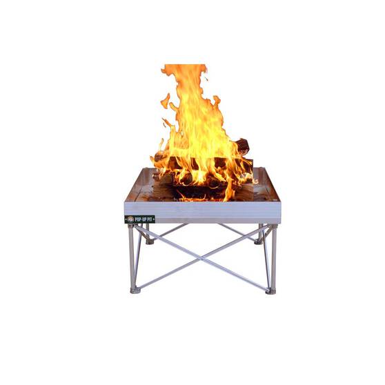 Fireside Portable Popup Fire Pit Bcf, Solar Powered Fire Pit