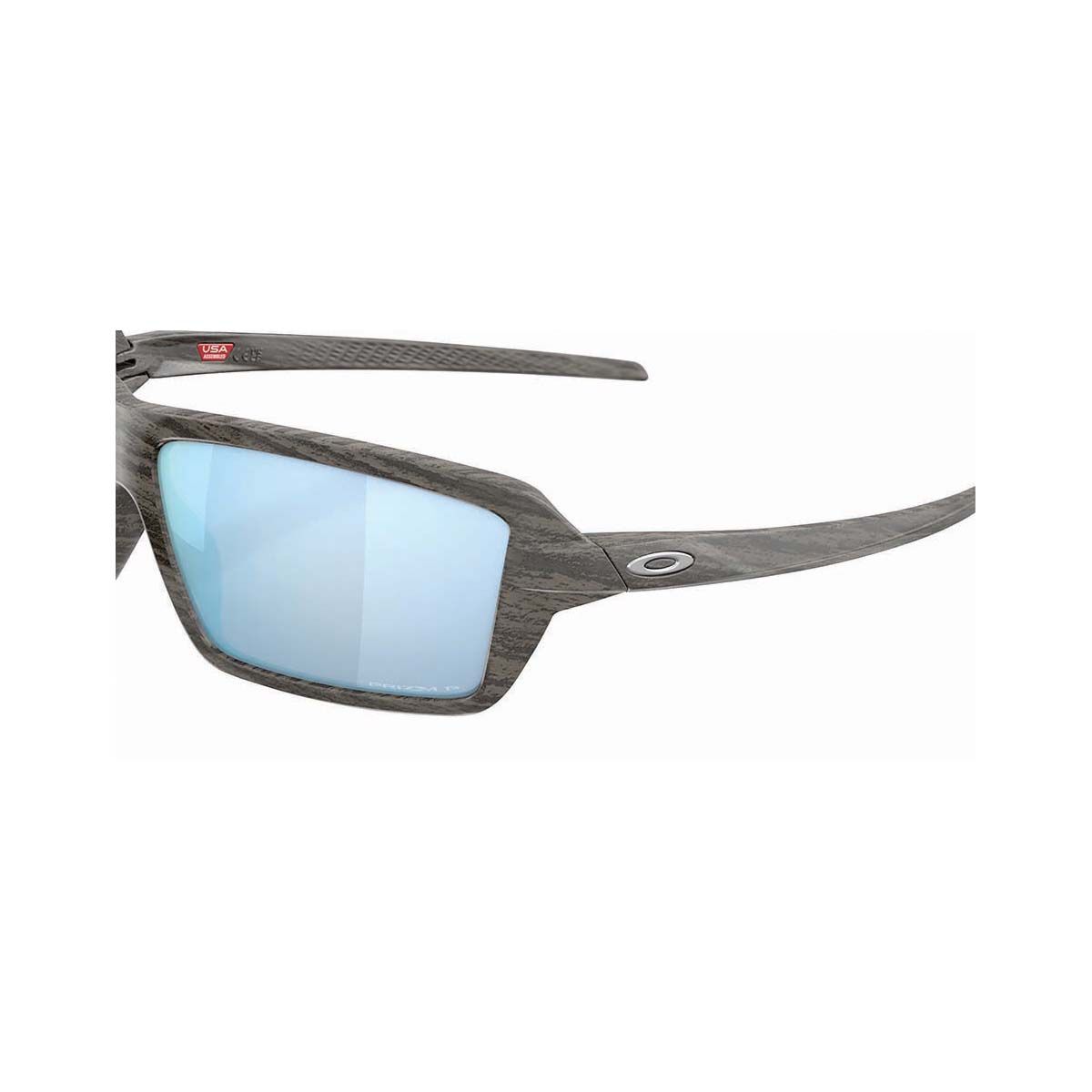 Oakley Cables Sunglasses Woodgrain with Prizm Deepwater Polarised Lens, , bcf_hi-res
