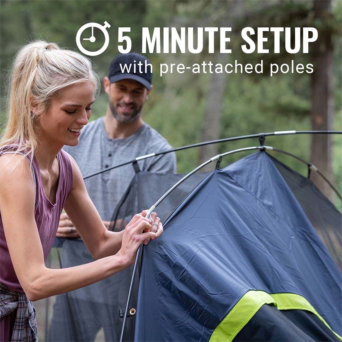 Coleman Quickdome Darkroom Tent 6 Person, , bcf_hi-res