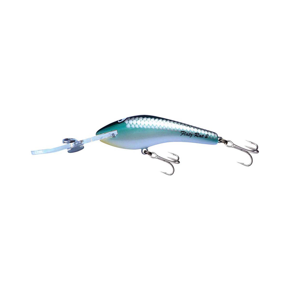 Killalure Flatz Rat 2 Hard Body Lure 10ft Teal Warrior, Teal Warrior, bcf_hi-res