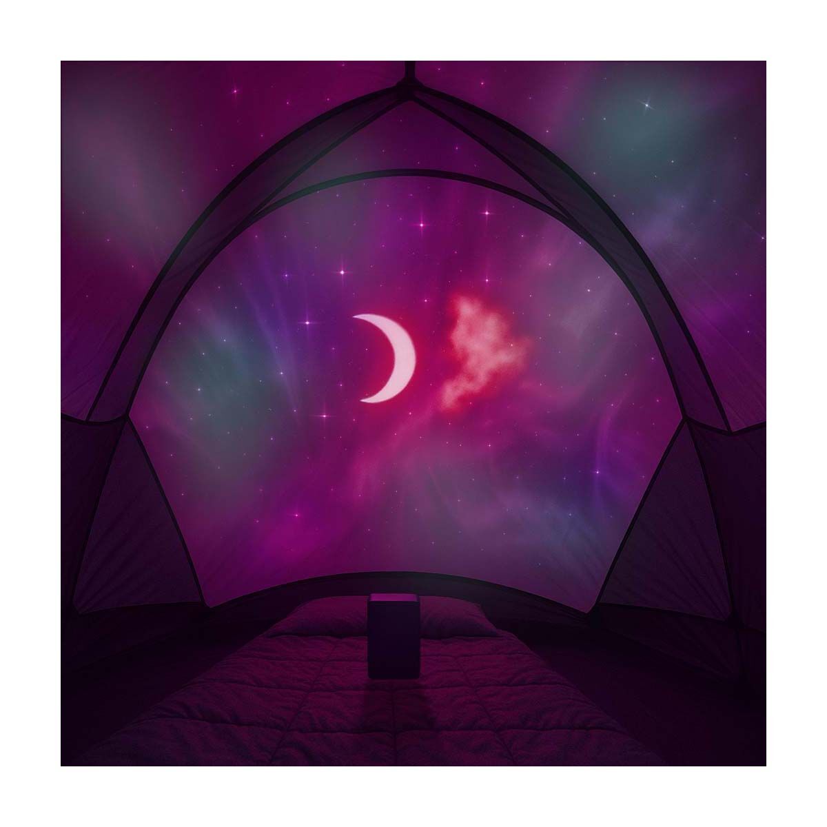 Mirabella Portable Aurora Projector Light with Bluetooth Speaker, , bcf_hi-res