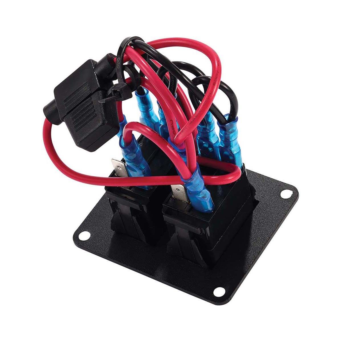Bowline Switch Panel 2 Rocker LED Black BCF
