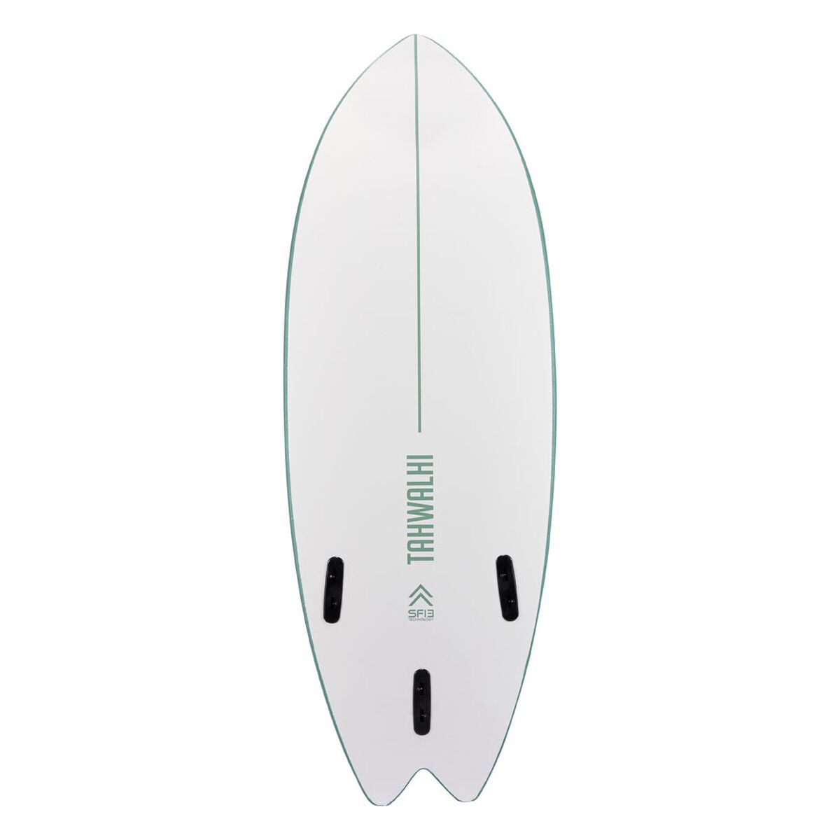 Tahwalhi Junior Surfboard 5ft Khaki/White, , bcf_hi-res