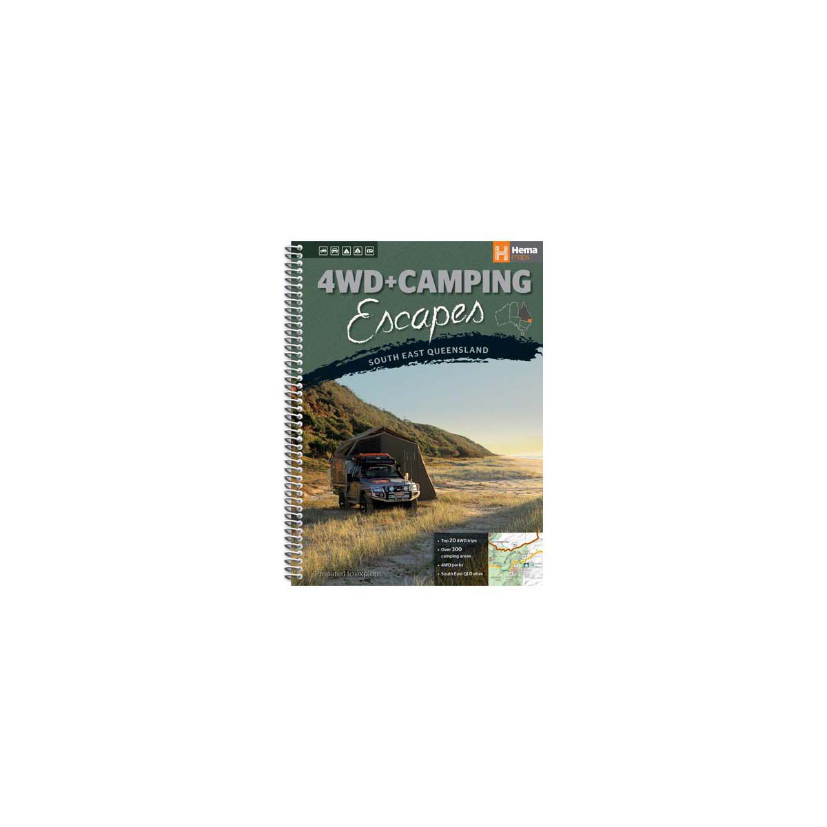 Hema Map 4WD + Camping Escapes Southeast Queensland, , bcf_hi-res