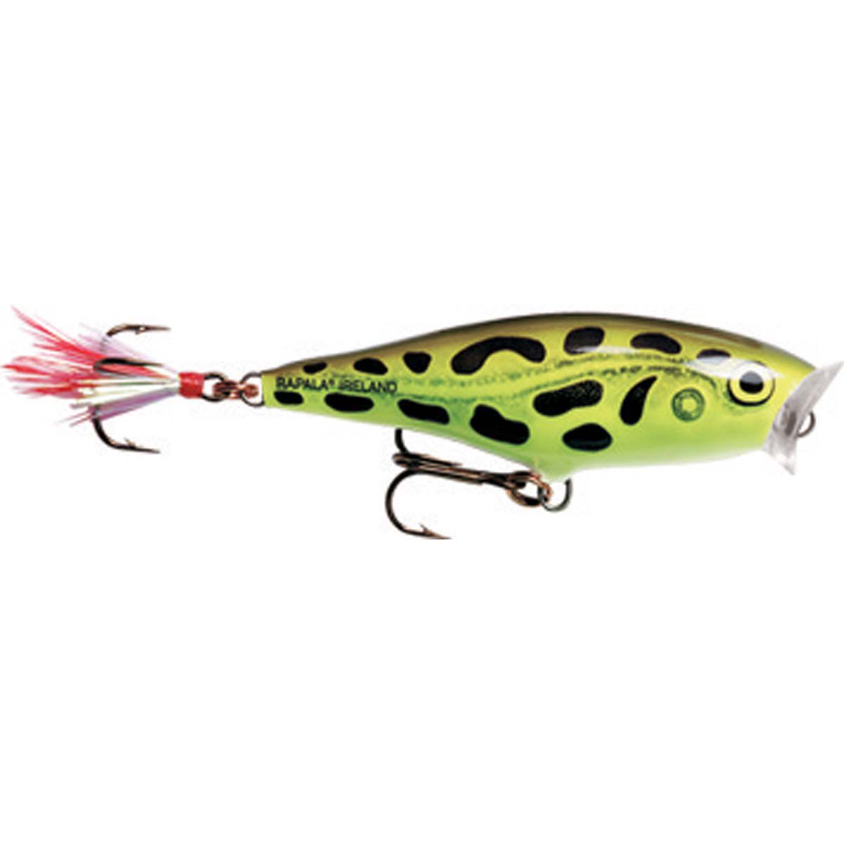 Rapala Skitter Pop Surface Lure 5cm Lime Frog, Lime Frog, bcf_hi-res