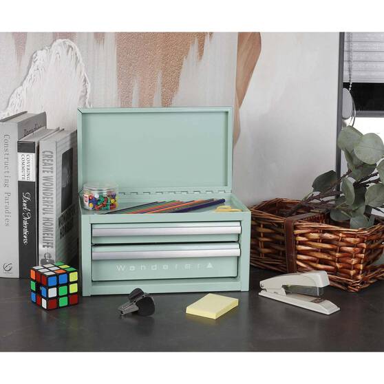 Wanderer Mini Gear Cabinet 2 Drawer Mint, Mint, bcf_hi-res