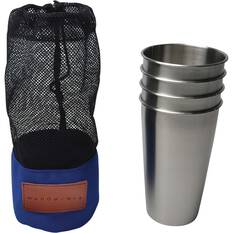 Wanderer Stainless Tumbler 600ml 4 Pack, , bcf_hi-res