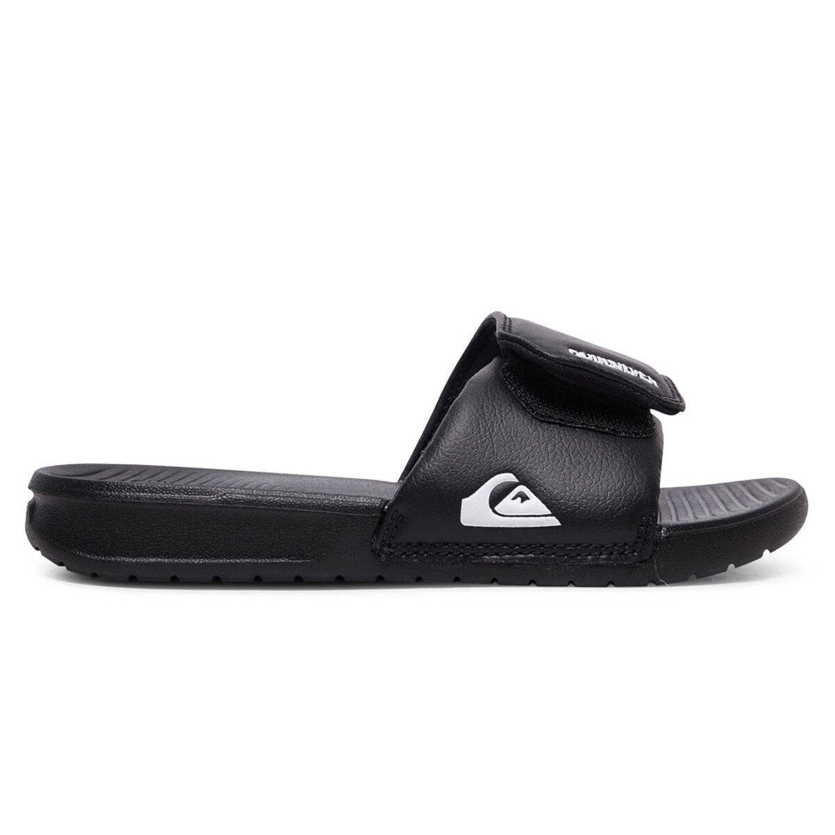 Quiksilver Bright Coast Adjust GS Kids Slides, Black/White, bcf_hi-res