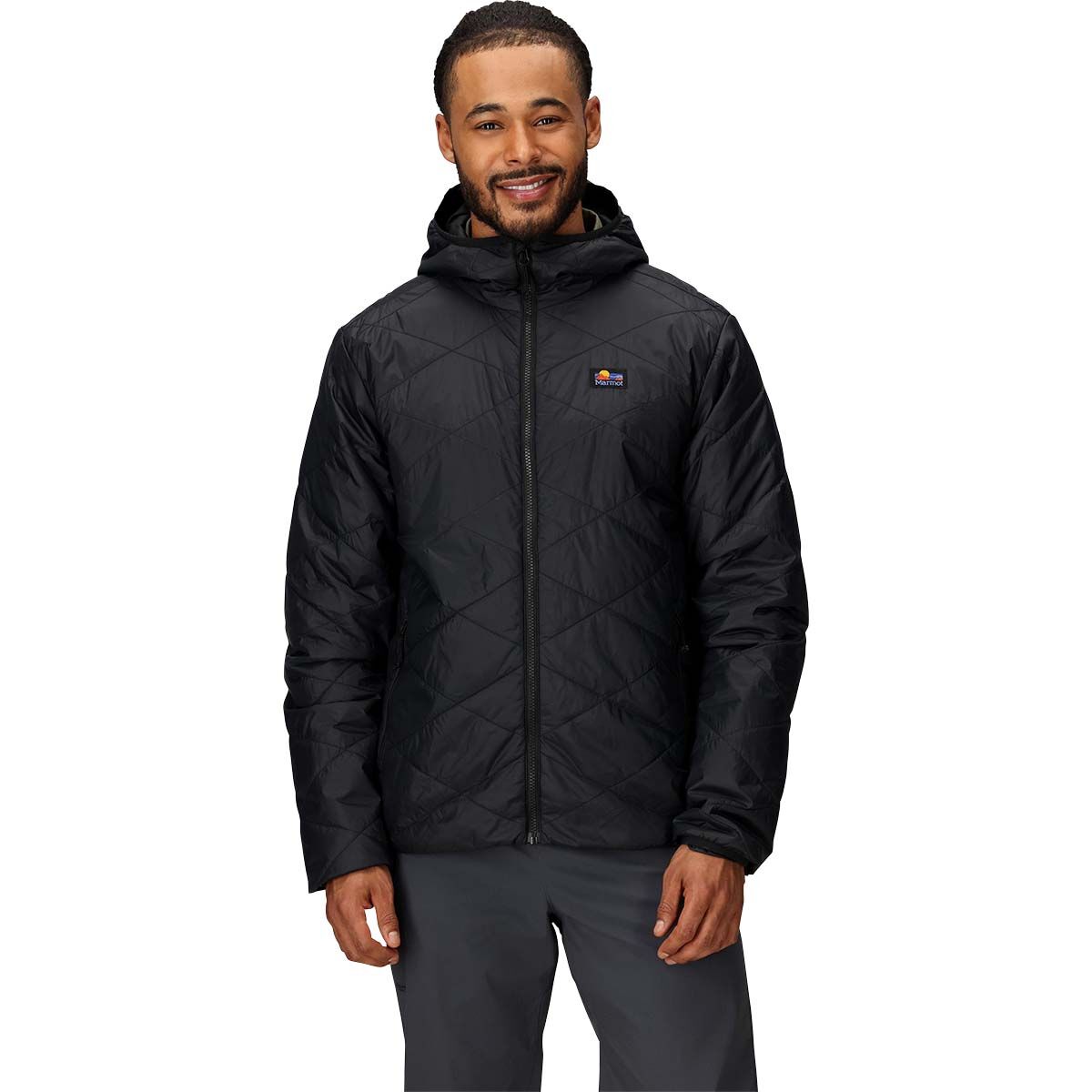 Marmot Men's Onward Insulated Hoodie Black S, Black, bcf_hi-res