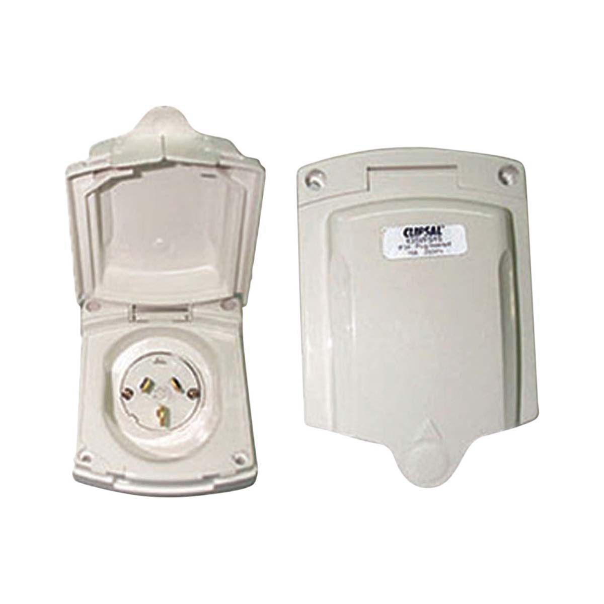 Camec Caravan Power Inlet 15amp, , bcf_hi-res