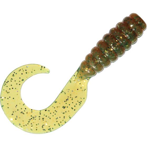 Zman Grubz Soft Plastic Lure 2.5in 8 Pack Midnight Oil, Midnight Oil, bcf_hi-res