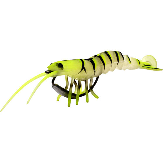 Savage 3D Shrimp Soft Plastic Lure 5in Chartreuse Glow, Chartreuse Glow, bcf_hi-res