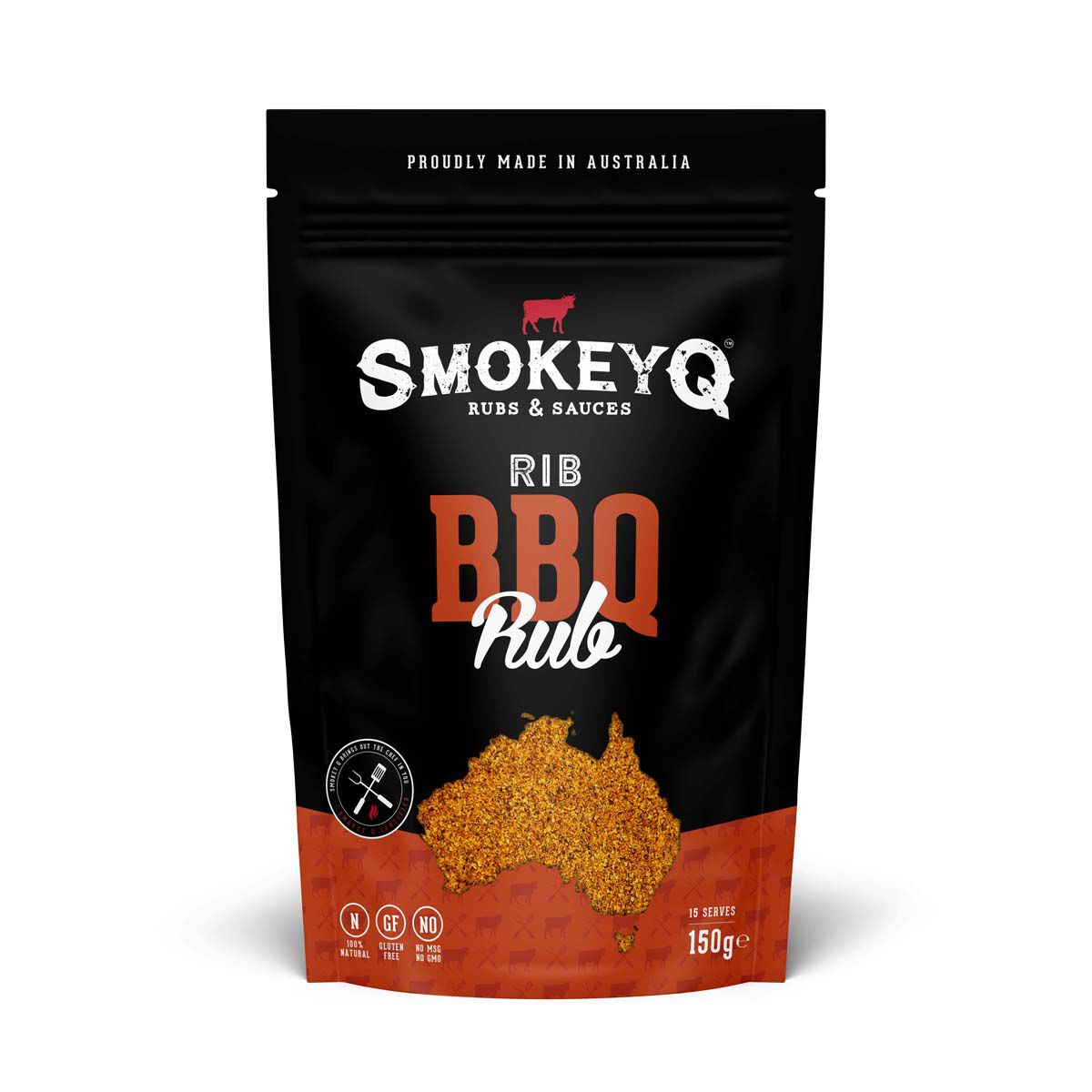 Smokey Q Rib Rub Pouch 150G, , bcf_hi-res