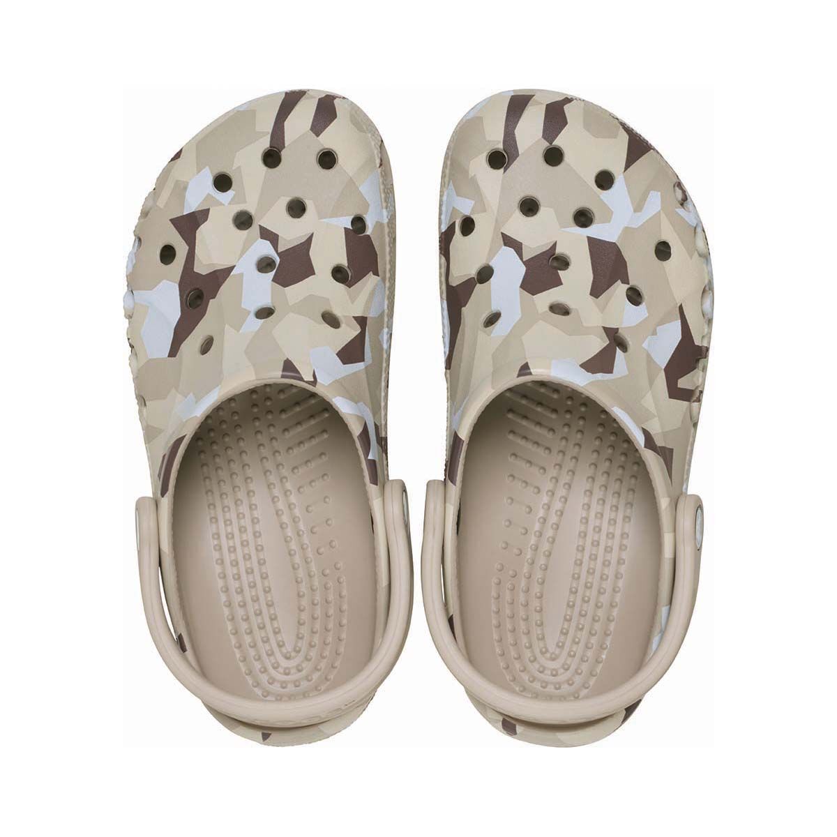 Crocs Unisex Baya Graphic Clogs Cobblestone M4/W6, Cobblestone, bcf_hi-res