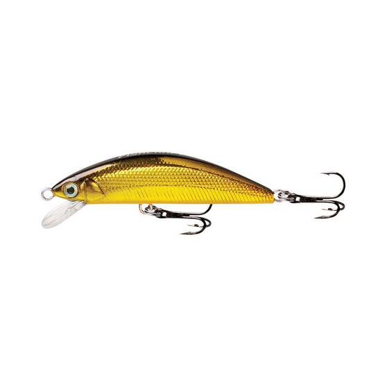 Fishcraft Feisty Minnow Hard Body Lure 55mm Black and Gold, Black and Gold, bcf_hi-res