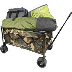 Wanderer Flat Fold Beach Cart 100kg Camo, , bcf_hi-res