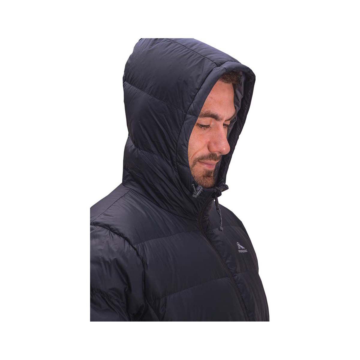 Macpac Men's Hooded Halo Down Puffer Jacket Black L BCF