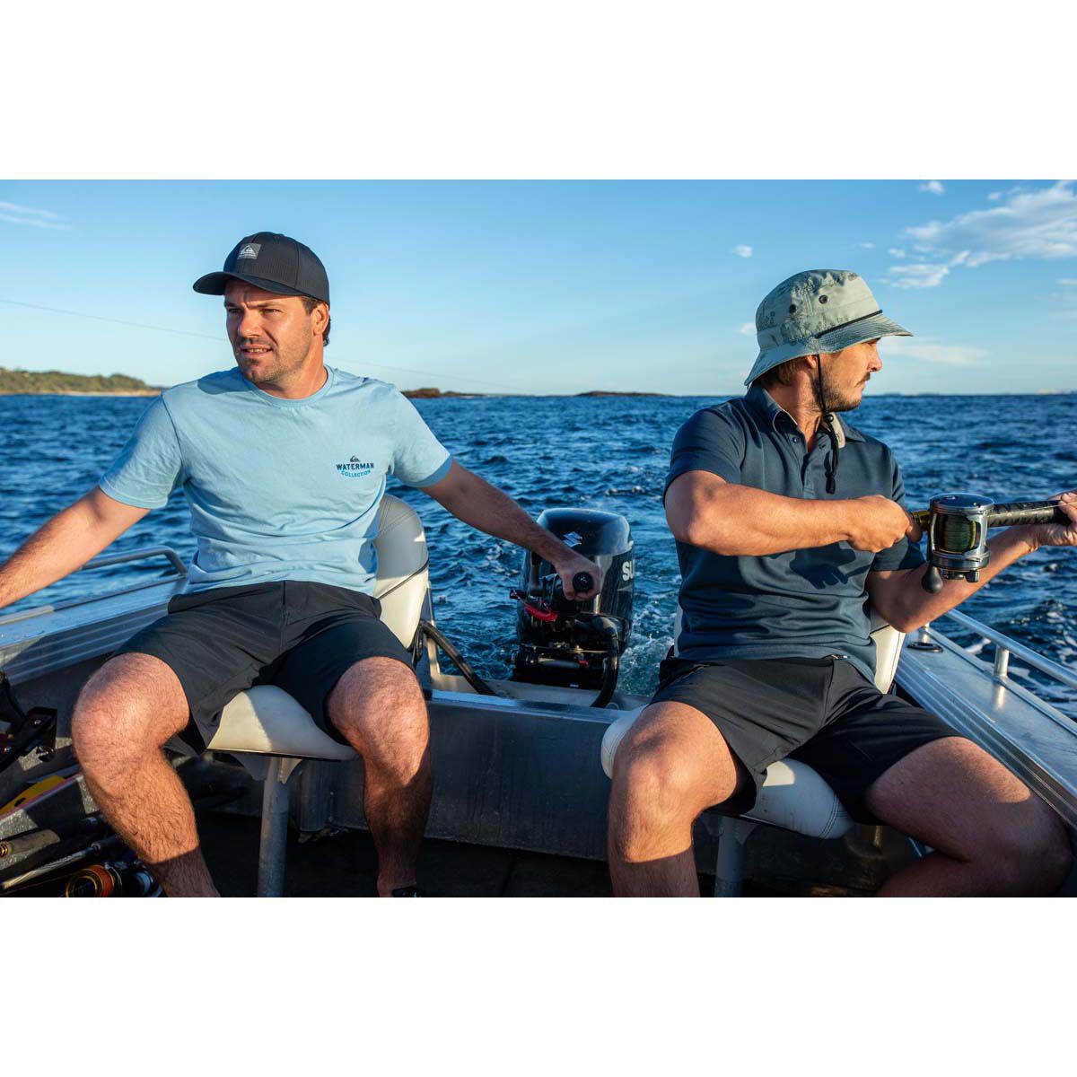 Quiksilver Men&rsquo;s Water Short Sleeve Polo, Midnight Navy, bcf_hi-res