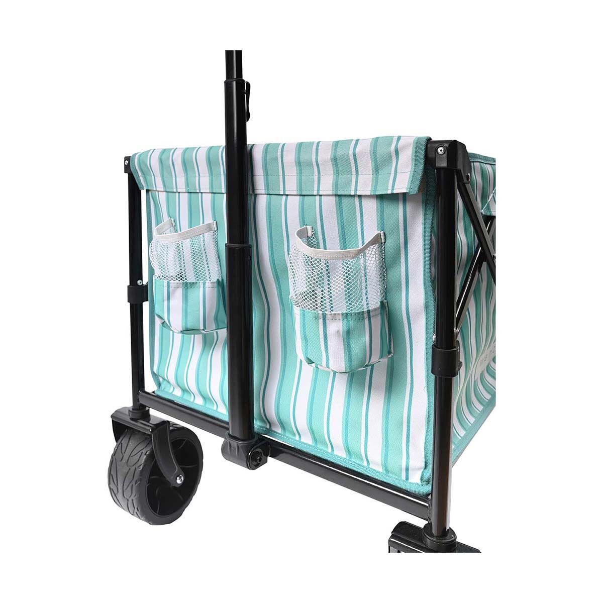 Wanderer Flat Fold Beach Cart 100kg Ocean Green, , bcf_hi-res