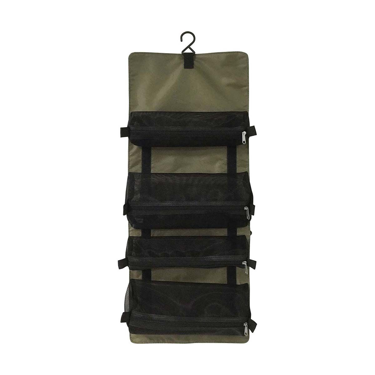 Wanderer Hanging Travel Toiletry Organiser Olive, Olive, bcf_hi-res