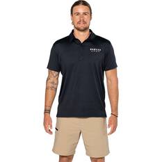 Oakley Men’s Elements Short Sleeve Tech Polo, Blackout, bcf_hi-res