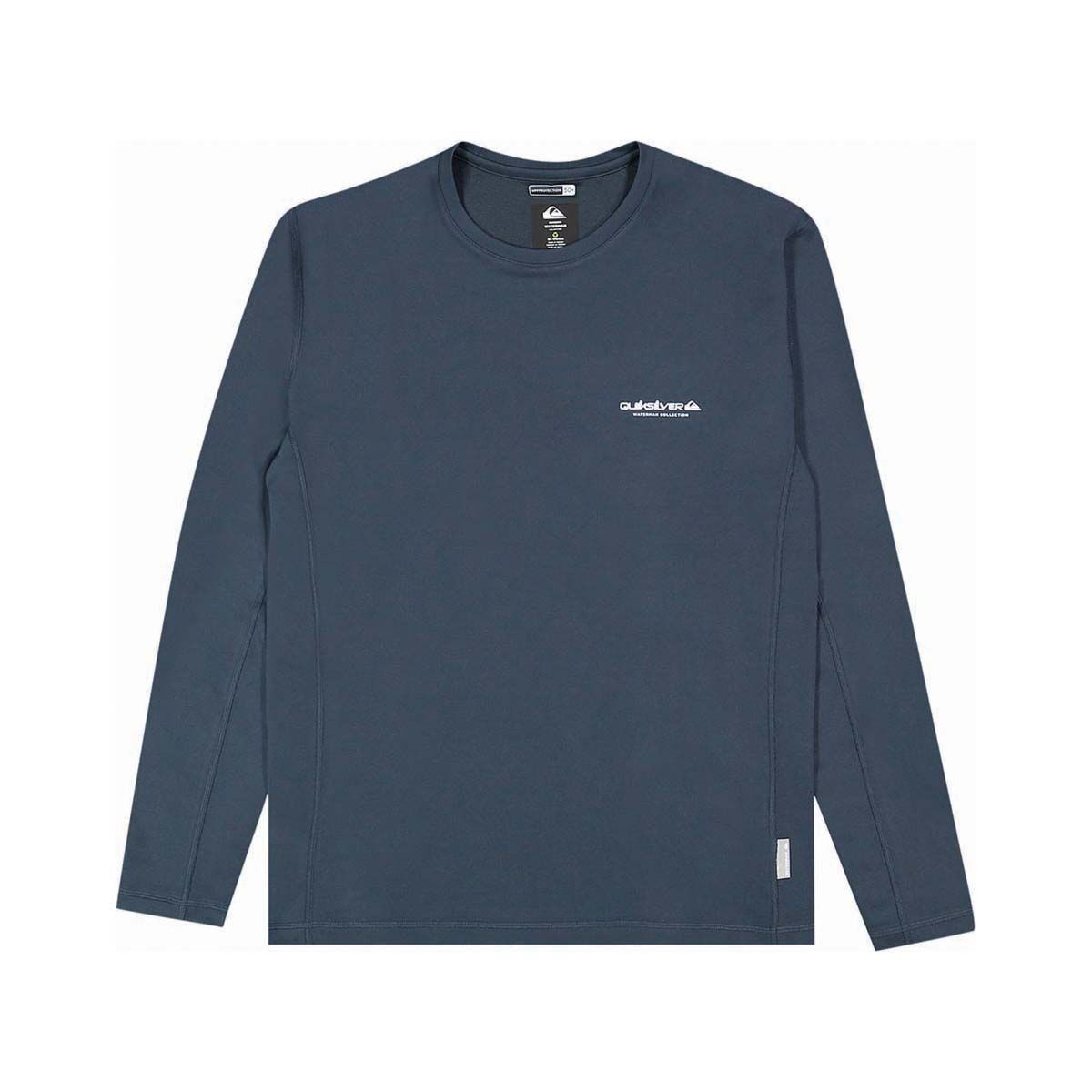 Quiksilver Men&rsquo;s Seagrass Long Sleeve Rashie Midnight Navy S, Midnight Navy, bcf_hi-res