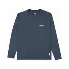 Quiksilver Men’s Seagrass Long Sleeve Rashie, Midnight Navy, bcf_hi-res