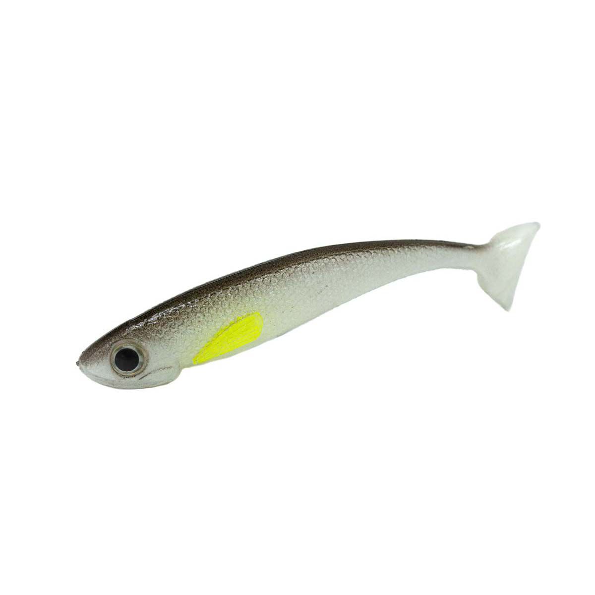 Bite Me Barra Wedgies Soft Plastic Lure 3in Black Pearl, Black Pearl, bcf_hi-res
