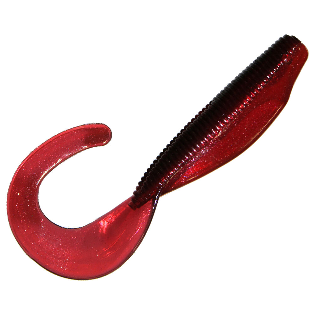 Zman Streakz Curltail Soft Plastic Lure 4in 5 Pack Red ...