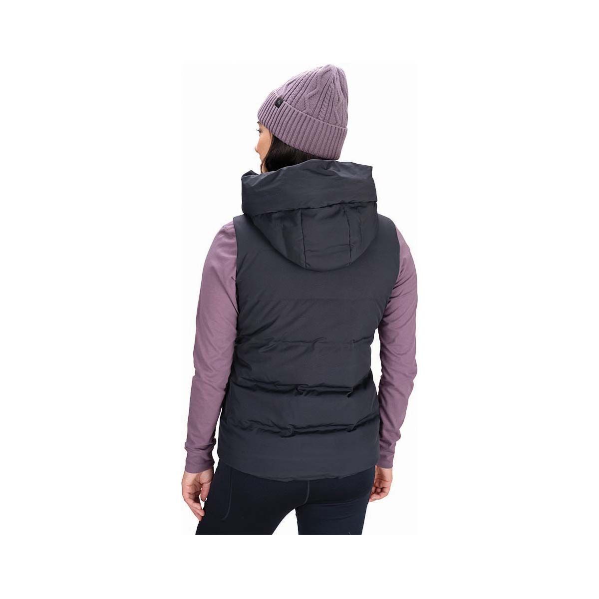 Macpac Women's Narvi Down Puffer Vest, Black, bcf_hi-res