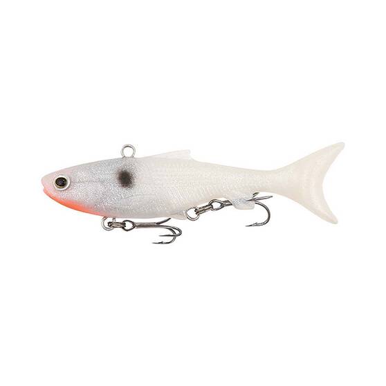 Samaki Vibelicious Thumper Tail Soft Vibe Lure 70mm 11g Pearl White, Pearl White, bcf_hi-res
