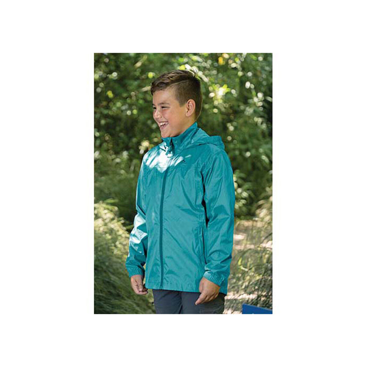 Macpac Kids Pack It Rain Jacket Mineral Blue 6 BCF
