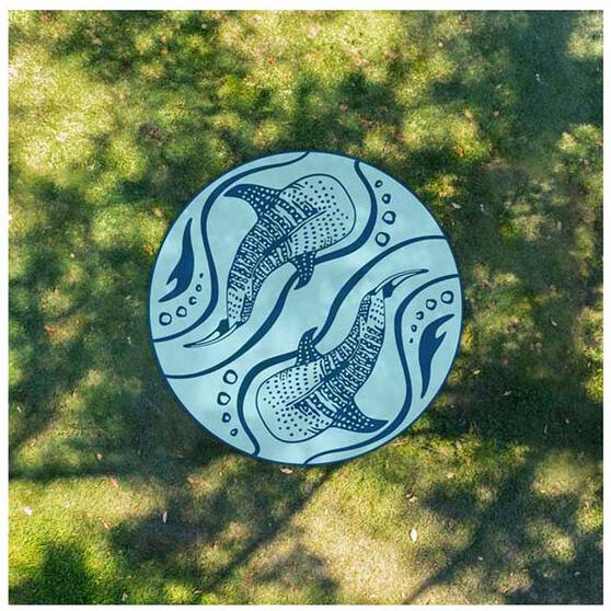 Affordable Camping Mats Round Outdoor Mat 3m Whale Shark, , bcf_hi-res