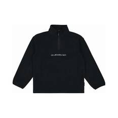 Quiksilver Youth Quarter Zip Fleece, Black, bcf_hi-res