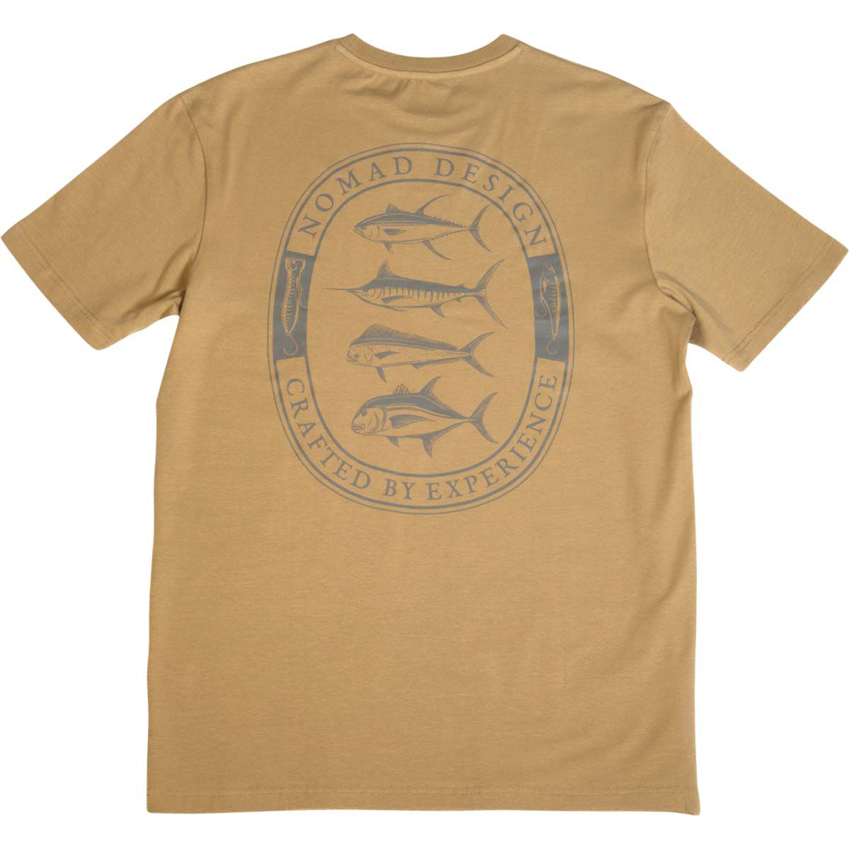 Nomad Men&rsquo;s Trophy Badge Short Sleeve Tee, Stone, bcf_hi-res