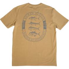 Nomad Men’s Trophy Badge Short Sleeve Tee, Stone, bcf_hi-res