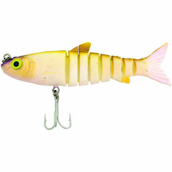 Zerek Live Mullet Soft Swimbait Lure 5.5in Olive Guppy, Olive Guppy, bcf_hi-res