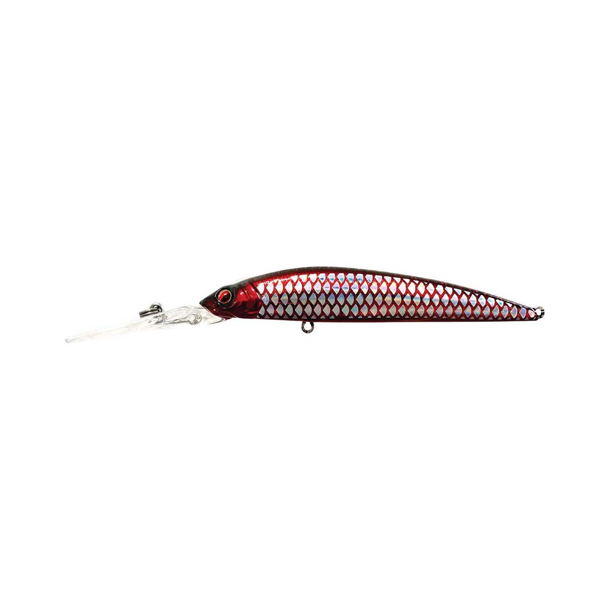 Molix Jerk 95DR Hard Body Lure 9.5cm Metallic Red Scales, Metallic Red Scales, bcf_hi-res