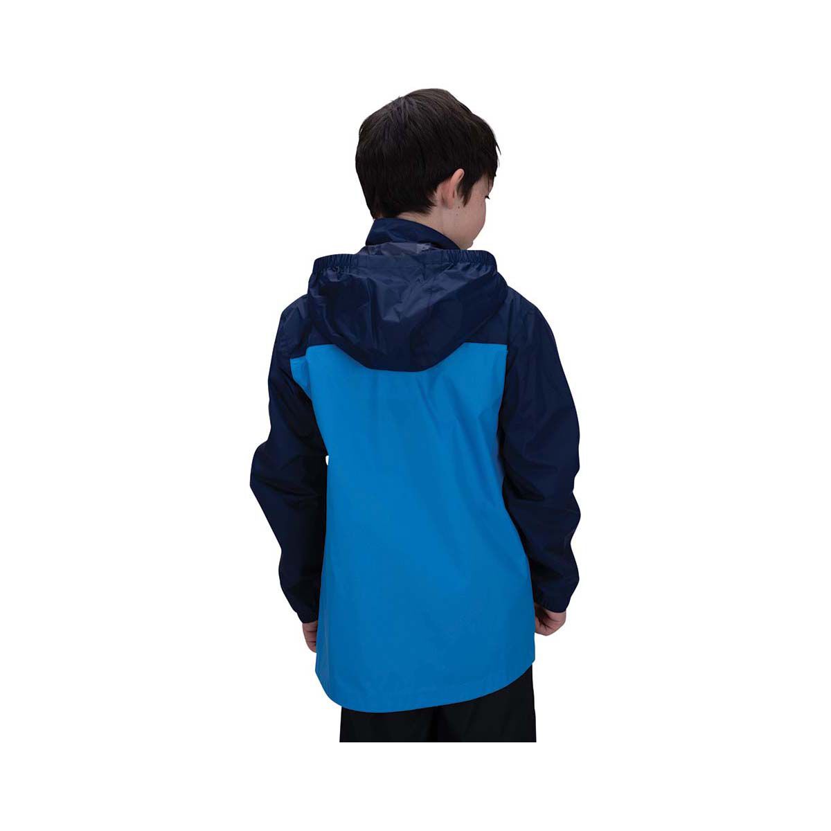 Macpac Kids' Rain Pack-It Jacket, Naval Academy/ Ibiza Blue, bcf_hi-res