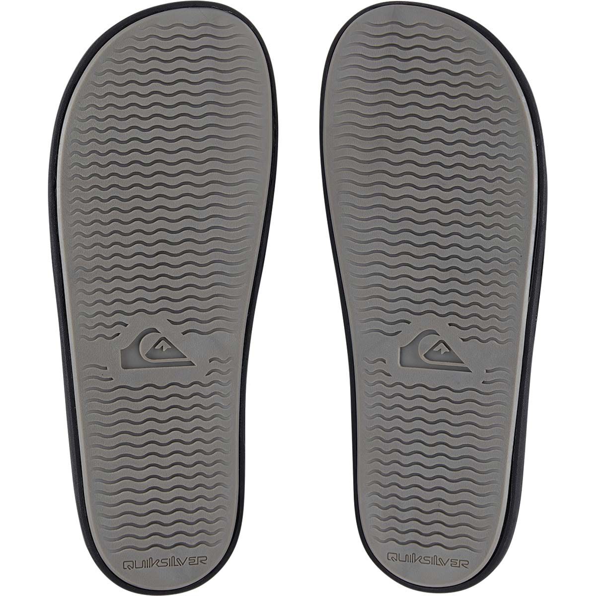 Quiksilver Men's Rivi Slides, Black / White, bcf_hi-res