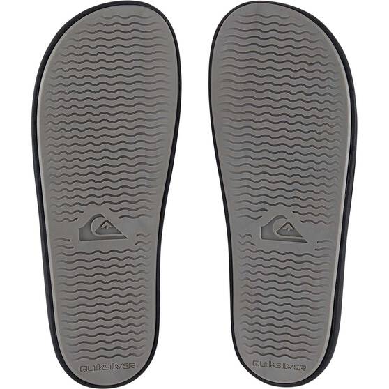Quiksilver Men's Rivi Slides, Black / White, bcf_hi-res